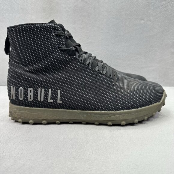 NOBULL Impact High Turf Trainer Mens Size 10 Shoes Black Black High Top Training